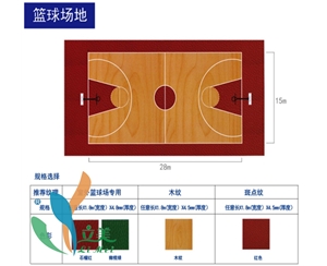 户外篮球场运动地板